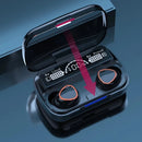 5.1 Bluetooth Headset with LED Digital Case-Waterproof, Long Battery, Touch Control