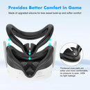 New Durable Soft Pack of 5 Silicone Protect Cover Set VR Accessories For Meta Quest 3S Covers Kit Christmas Gift