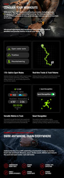 NEW 2025 Zeblaze Stratos 4 GPS Smartwatch 1.43" AMOLED Screen Compass Barometric Altimeter Flashlight Voice Calling Smart Watch