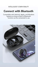 XT80 Bluetooth 5.3 Earphones True Wireless Headphones with Mic Button Control Noise Reduction Earhooks Waterproof Headset