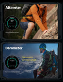 2025 COLMI V76 GPS Smartwatch 1.43" Ultra AMOLED Display Built-in Compass Altimeter Bluetooth Call Smart Watch 500mAh Battery