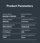 XT80 Bluetooth 5.3 Earphones True Wireless Headphones with Mic Button Control Noise Reduction Earhooks Waterproof Headset