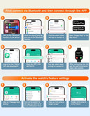 Smart Watch For Android IOS Watches 1.83inch HD Display Bluetooth Call Message Alert Music Sports Mode Smartwatch Men Women Gift