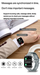 LAXASFIT 2025 New Smart Watch for Men Women Gift Full Touch Screen Sports Fitness Watch Bluetooth Call Digital Smartwatch