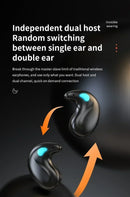 X55 Mini Wireless Earphones Bluetooth Headphones Noise Reduction Sport Game Sleep Bluetooth 50 Earbuds HIFI Stereo Music Headset