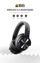 Picun B8 Bluetooth Headphones 120H Playtime Headset Wireless Bluetooth 3EQ Mode Low Latency Hands-Free Calls Over Ear Headphones