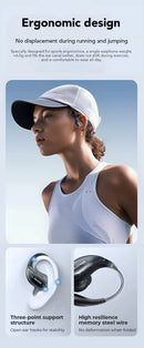 XT80 Bluetooth 5.3 Earphones True Wireless Headphones with Mic Button Control Noise Reduction Earhooks Waterproof Headset