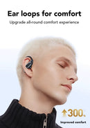 XT80 Bluetooth 5.3 Earphones True Wireless Headphones with Mic Button Control Noise Reduction Earhooks Waterproof Headset