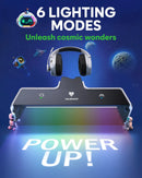NUBWO G06 Wireless Headsets Gamer with Charging Station for Headset and PS5 Controller Gaming Headphones Long Battery Life