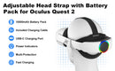 Elite Strap whith Battery For Oculus Quest 2 VR Headset Adjustable Head Strap 10000mAh Power Bank for Meta Quest 2 Accessories