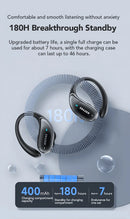 XT80 Bluetooth 5.3 Earphones True Wireless Headphones with Mic Button Control Noise Reduction Earhooks Waterproof Headset