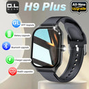 LAXASFIT 2025 New Smart Watch H9 Bluetooth Calls Men Women Smartwatches Fitness Bracelet Custom Watch Face